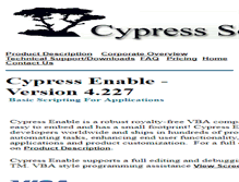 Tablet Screenshot of cypressinc.com